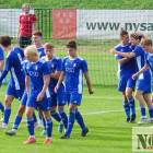 Polonia Nysa - Chrobry II Głogów 1:0. Po strzeleniu bramki przez Alana Majerskiego