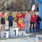 Najlepsi zawodnicy na medalowym podium