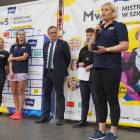Przy mikrofonie mistrzyni olimpijska z Aten - Otylia Jędrzejczak