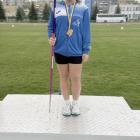 Najlepsza oszczepniczka w naszym województwie - Milena Breś (MUKS Gim 2 Nysa)