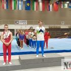 Wiktor Lichwa (z lewej) na medalowym podium
