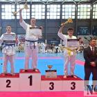 Jędrzej Gełgut na najwyższym stopniu medalowego podium