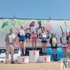 Na medalowym podium na drugim miejscu Lena Pachura (Juvenia Głuchołazy)