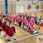 Drużyny uczestniczące w turnieju. Od lewej: SP nr 10 Nysa, SP nr 3 Nysa i SP nr 5 Nysa