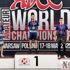 Na medalowym podium Błażej Cholewa (pierwszy z lewej) i Mateusz Wojtas (drugi z lewej)
