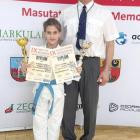 Amelia Czop z trenerem Dariuszem Karczmitem