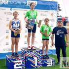 Milena Breś (z lewej) na medalowym podium