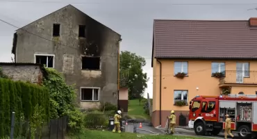 Pożar domu w Wierzbięcicach