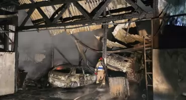 Pożar strawił warsztat samochodowy 